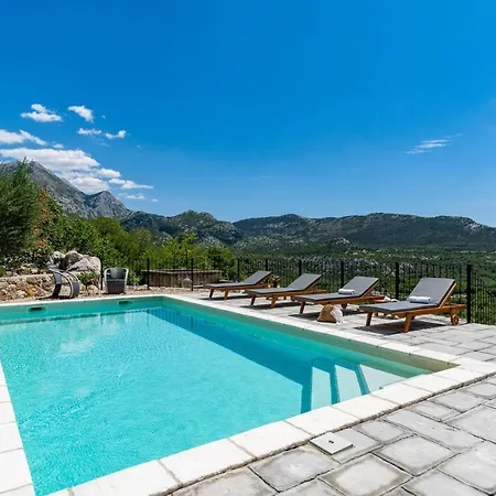 New! Stone Judita With Heated Pool And Hydro-massage Zadvarje